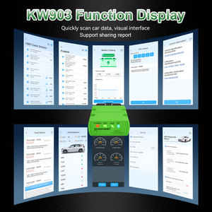 Konnwei kw902 ELM327 25k80 <span class=keywords><strong>Bluetooth</strong></span> OBD2 đọc mã cho động cơ lỗi DTC I/M vin - Product Image 2