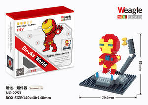 Wisehawk di alta qualità ABS Mini mattoncini di plastica Super eroe giocattolo di assemblaggio per bambini di età 5 + - Product Image 2