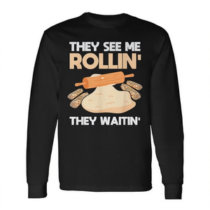 T-shirt Lefse Shirt Norwegian Flatbread da adulto, taglia Small, vestibilità classica, girocollo, manica lunga - Product Image 2