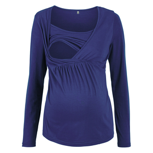 VENTE CHAUDE T-<span class=keywords><strong>shirt</strong></span> de <span class=keywords><strong>grossesse</strong></span> vierge personnalisable en coton, vêtements de maternité - Product Image 3