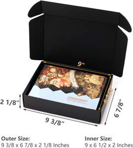 批发9*6.5*<span class=keywords><strong>2</strong></span>英寸定制瓦楞纸箱回收材料光泽层压和压花品牌 - Product Image 2