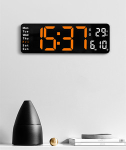 Wholesale Large Digital Wall Clock Remote Control Temp Date Week Display <b>Timer</b> Countdown Table Wall-mounted Dual Alarms LED - Product Image 6