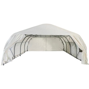 Abri de voiture en métal robuste pour 2 voitures, résistant au vent et à la neige, abri pliable portable, imperméable, protection UV, garage pour SUV/camion - Product Image 3