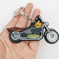 Porte-clés de voiture en pvc 2d 3d souple en plastique pour moto avec logo personnalisé