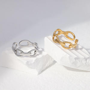 Женское полированное кольцо из нержавеющей стали - Product Image 1