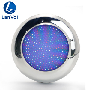 Lampe LED subaquatique pour <span class=keywords><strong>piscine</strong></span> LanVol Factory AC/DC12V 18W/24W24W 316SS, <span class=keywords><strong>eau</strong></span> salée, IP68, RGBW, montage mural - Product Image 1