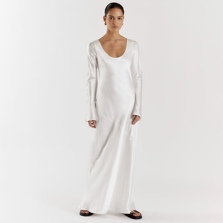 Chic Styles and Comfort in piece white maxi dress for Trendy Women