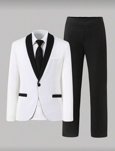 Nouvel Ensemble Costume Garçon 2 Pièces Style 2026 – Veste et Pantalon Tendance pour Enfants – Idéal pour Spectacles, Fêtes et Mariages - Product Image 4