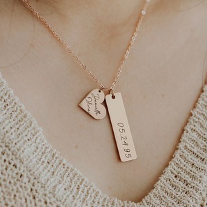 Collar personalizado de mejores amigas para mujer, joyería hecha a mano con múltiples nombres de niños para madre, collar grabado personalizado para mujer - Product Image 4