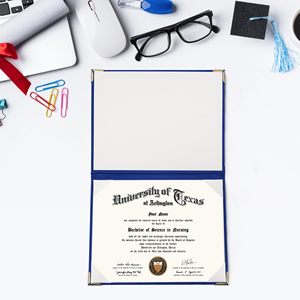 ปกประกาศนียบัตรหนัง PU เรียบหรู พร้อมโลโก้สีตามสั่ง ปกใส่เอกสารพร้อมมุมโลหะ 4 ด้าน - Product Image 4