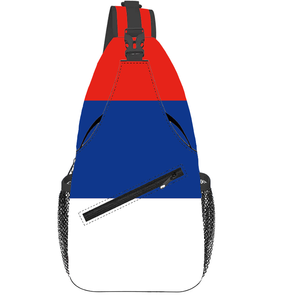 Sac à bandoulière Serbes de Croatie avec logo personnalisé, sac à bandoulière tendance, sac à dos de poitrine, sac de voyage - Product Image 1