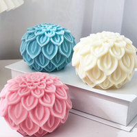 Moule en silicone de qualité alimentaire Qinglian Flower Candle pour la fabrication de bougies parfumées, produits faits maison