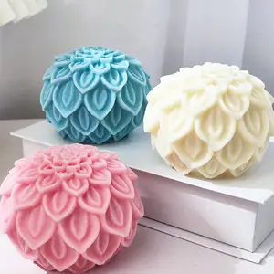 Qinglian flower candle food grade silicone mold can make scented candles homemade handmade products