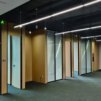 Cloison de séparation de bureau facile à installer, insonorisée, panneau de cloison modulaire en acier pour hôtel, commerce, hôpital