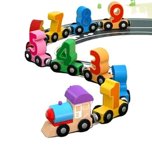 磁気デジタル小型列車ビルディングブロック建物教育玩具1-2歳3赤ちゃん早期教育啓発