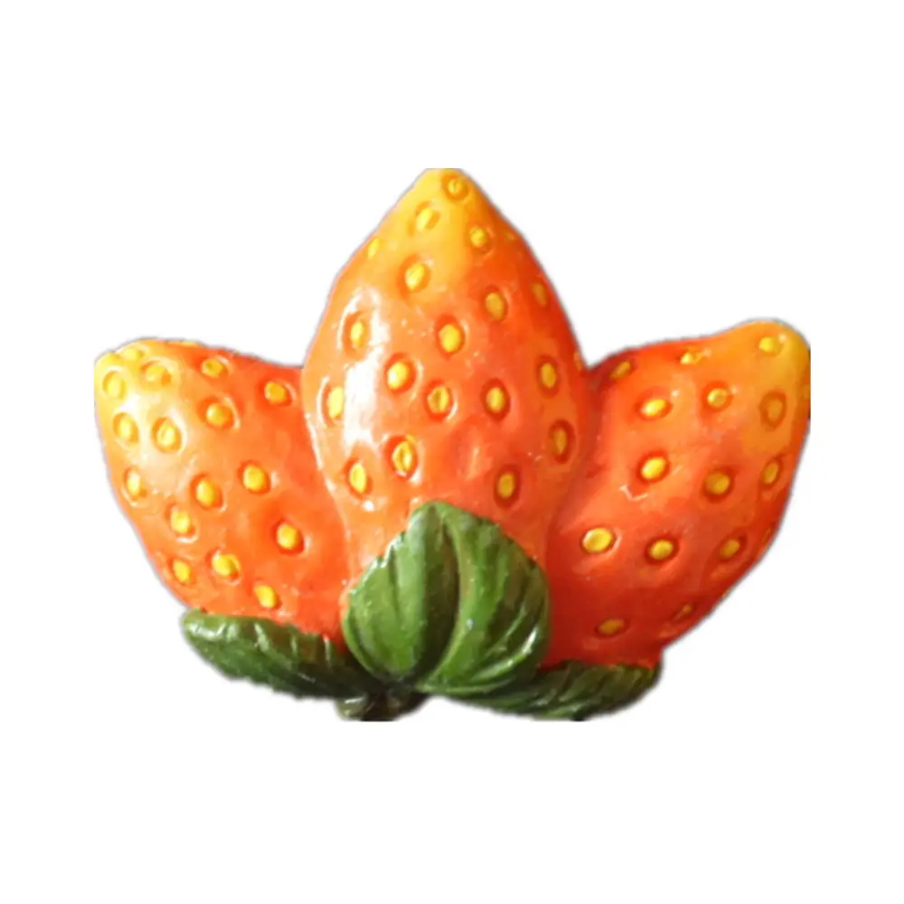 Imán de resina personalizado para frutas y verduras, imán de nevera de fresa con tu logotipo, Diseña tus propios imanes