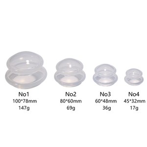 Usage domestique professionnel ventouses thérapie masseur ensemble 100mm-45mm aspiration sous vide Silicone multicolore corps <span class=keywords><strong>visage</strong></span> Massage dos - Product Image 3