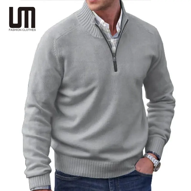 Liu Ming Großhandel Neuheiten Casual Men Frühling Herbst Langarm Slim Fit Strick pullover in Übergröße