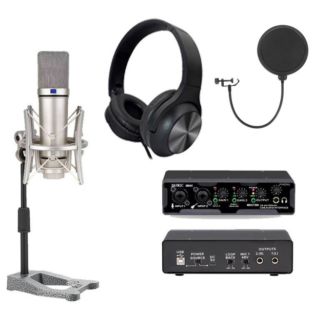All-in-One Audio Recording Bundles with Microphones, Headphones & Interfaces