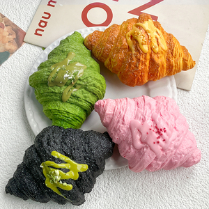 Jouets à presser souples en PU, simulation de pain et de sauce, pour hommes et femmes, vente en gros - Product Image 2