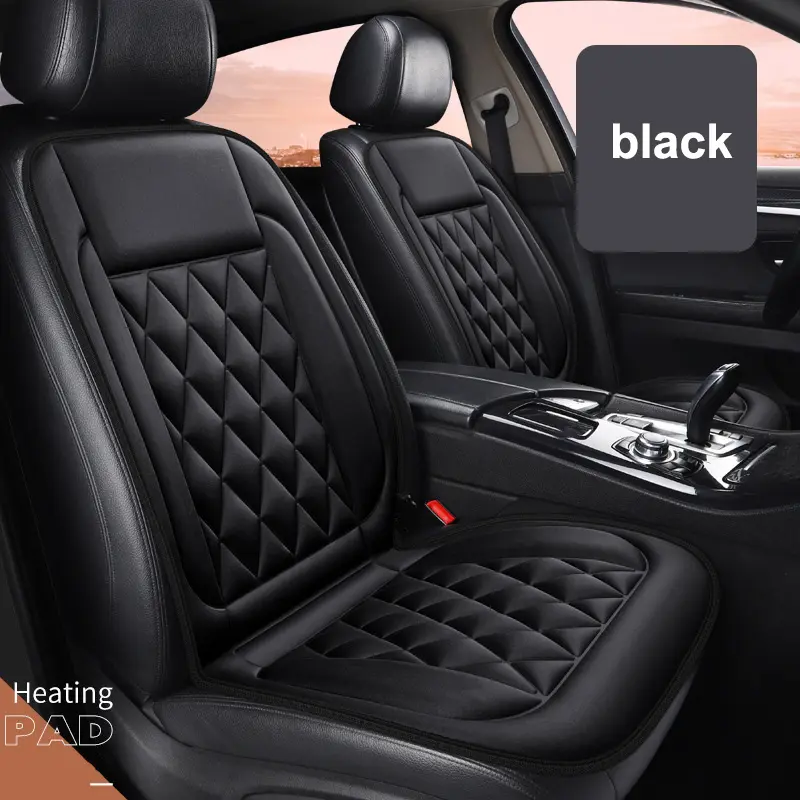 Funda de asiento de calefacción electrónica para coche, transpirable, 12V, alta temperatura, para invierno