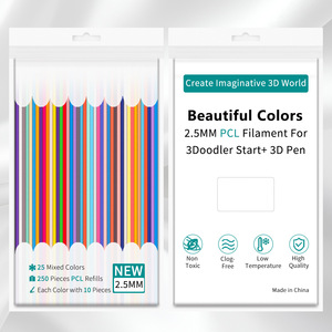 Repuestos de Filamento PCL, Varillas de Plástico para Bolígrafo <span class=keywords><strong>3D</strong></span>, Filamento de 25 cm/tira, Paquete de Varillas, Repuestos de Filamento PCL con Colores Vivos - Product Image 5