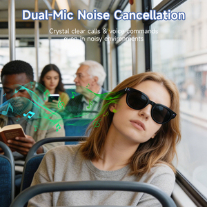 2026 Trend AI Glasses AI Assistant <b>Real</b>-time Language Translator Wireless Audio Glasses V03-T6 - Product Image 5