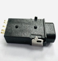 OFERTA ESPECIAL: Conector Hembra Impermeable JLC PJ-436-01 para Teléfono, Carcasa LCP, Diámetro 3.6mm, 5 Pines, Contacto SMD, Cobre con Baño de Oro
