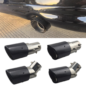 Tubo de Escape Automotriz de Fibra de Carbono y Acero Inoxidable, Silenciador con Punta Ajustable - Product Image 1