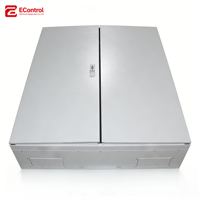 Boîtier de distribution métallique ventilé à double porte verrouillable EControl avec étagères IP65 (Personnalisation complète, Vente directe usine)