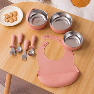 TONGTU <span class=keywords><strong>Assiette</strong></span> pour bébé en acier inoxydable 304 Aspiration Vaisselle pour enfants sans BPA avec plaque à ventouse pour une section de salle à manger sécurisée - Product Image 4