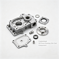 Boîtier de pompe à huile en alliage d'aluminium pour moteur automobile, composant moulé sous pression haute pression personnalisé avec usinage CNC de précision