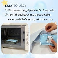 Compresse réutilisable OEM pour bébé : Sac chauffant et froid en gel pour le ventre, soulagement des douleurs abdominales du bébé