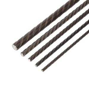 Haute <span class=keywords><strong>Tension</strong></span> 1670mpa fil d'acier en béton précontraint 5mm 7mm dentelé PC fil spirale nervure ressort Type coupe flexion soudage - Product Image 1