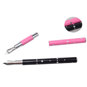 Pinceau de manucure multifonctionnel en métal avec poignée en forme de cœur pour nail art, traçage, pose de strass et outil de pointillage – Stylo à ongles professionnel pour salon - Product Image 5
