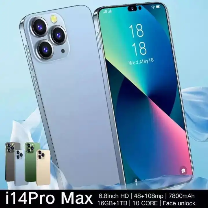 Phone 14 Pro Max Smartphone 6.7 Inch high definition Face Recognition i14 Pro Max Cell phone Unlocked 5g Android Phone