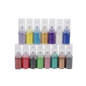Poudre de mica nacrée de qualité <span class=keywords><strong>alimentaire</strong></span> en gros, poudre scintillante métallique dorée argentée pour gâteaux et desserts - Product Image 4