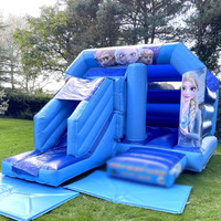 Maison de rebond gonflable avec toboggan Château gonflable congelé pour enfants commercial Combo gonflable pour fête événement louer