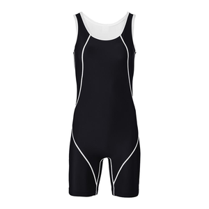 Maillots de lutte pour femmes adultes de haute qualité, imprimés par transfert thermique, personnalisés sur le devant, légers, respirants, en polyester/spandex - Product Image 1