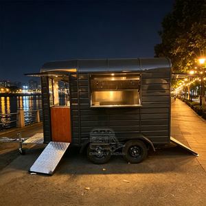 Chariot de restauration extérieur durable avec cuisine multifonction et rangement pour événements mobiles, remorque alimentaire - Product Image 3