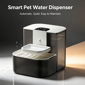 Fontaine à eau intelligente pour animaux de compagnie 4,5 L, étanche, sans fil, avec détection automatique et fonctionnement silencieux pour usage intérieur - Product Image 3