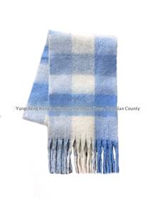 नई महिलाओं की शीतकालीन लंबी वर्ग प्लेड विंडप्रूफ पॉलिएस्टर मुस्लिम शॉल से बाहरी गतिविधियों और दैनिक जीवन के लिए - Product Image 6