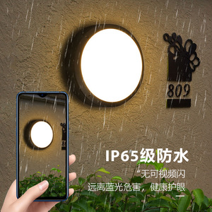 Die-Cast Aluminum Tri-Proof <b>Ceiling</b> <b>Light</b> 20W 30W <b>Round</b> <b>LED</b> IP65 Outdoor For Gates Courtyards Super Bright - Product Image 2