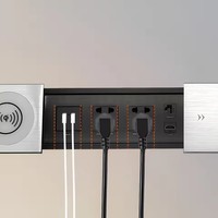 Enchufe de Escritorio Oculto Personalizado OEM con Cargadores Inalámbricos, Enchufes Estándar US/EU, Extensión de Corriente para Cocina, Seguro para Bebés, Enchufe de Escritorio