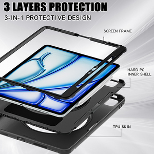 Funda Protectora Híbrida de Plástico y TPU con Agarre Resistente para <span class=keywords><strong>iPad</strong></span> Air 13 2024 <span class=keywords><strong>M2</strong></span> - Product Image 6