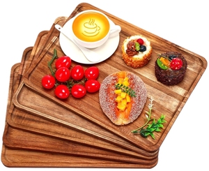 Hiện Đại Thân Thiện Với Môi Bằng Gỗ Phục Vụ Khay Hình Chữ Nhật Rắn Keo Lưu Trữ Món Ăn Màu Sắc Men Kỹ Thuật Tùy Chỉnh Màu Sắc Trở Lại 100Pcs - Product Image 1