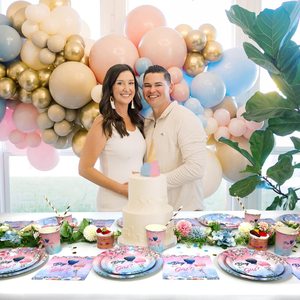 DAMAI - Juego de Artículos de Decoración para Fiestas Temáticas Personalizadas, Juego de Vajilla de Papel para Fiestas de Baby Shower para Niños o Niñas - Product Image 2