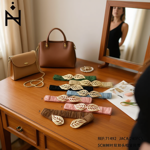 Cintura Elastica con Doppia Fibbia a Foglia da 5 Cm, Accessorio Moda Donna - Product Image 3