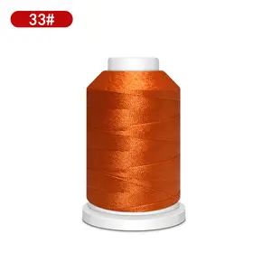 Usine en gros 0.3MM fil de soie de glace brillante 48 couleurs broderie en Nylon en stock pour tissé à la main et utilisation de la machine à coudre