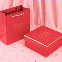 Caja de Regalo Plegable de Mármol Premium con Cierre Magnético y Estampado Dorado, Caja Vacía para Regalos de San Valentín, Día de la Mujer y Fiestas
